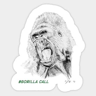 Gorilla Call! Sticker